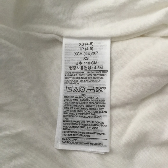 Gap Kids Fleece Cotton Lined Snap Front Hooded Jacket Size XS 4-5 NWT - Picture 5 of 8